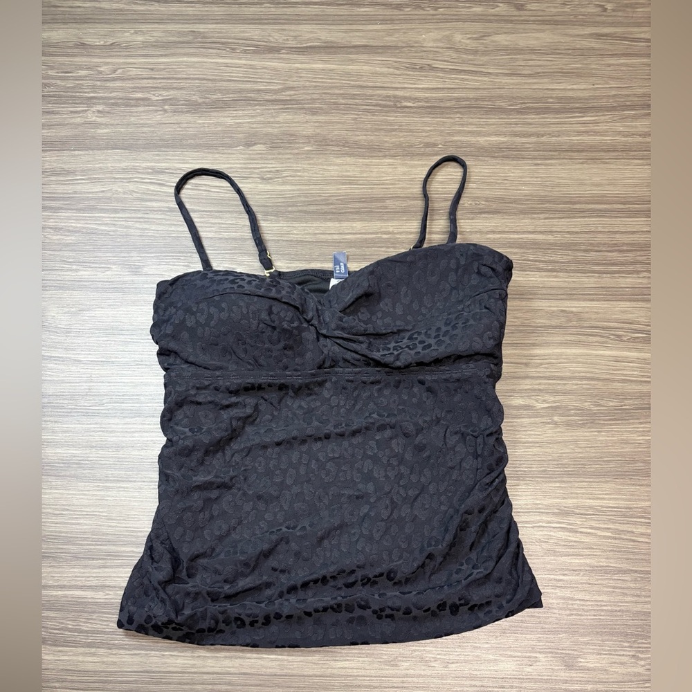Crown & Ivy Black Tankini Size Large - Picture 2 of 7